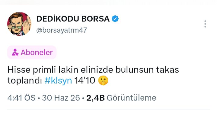 borsayatrm47's tweet photo. #klsyn bir gün sonra tavan oldu 15'73 gördü 15'36 kapattı 😎 https://t.co/WY8FhtrHrR