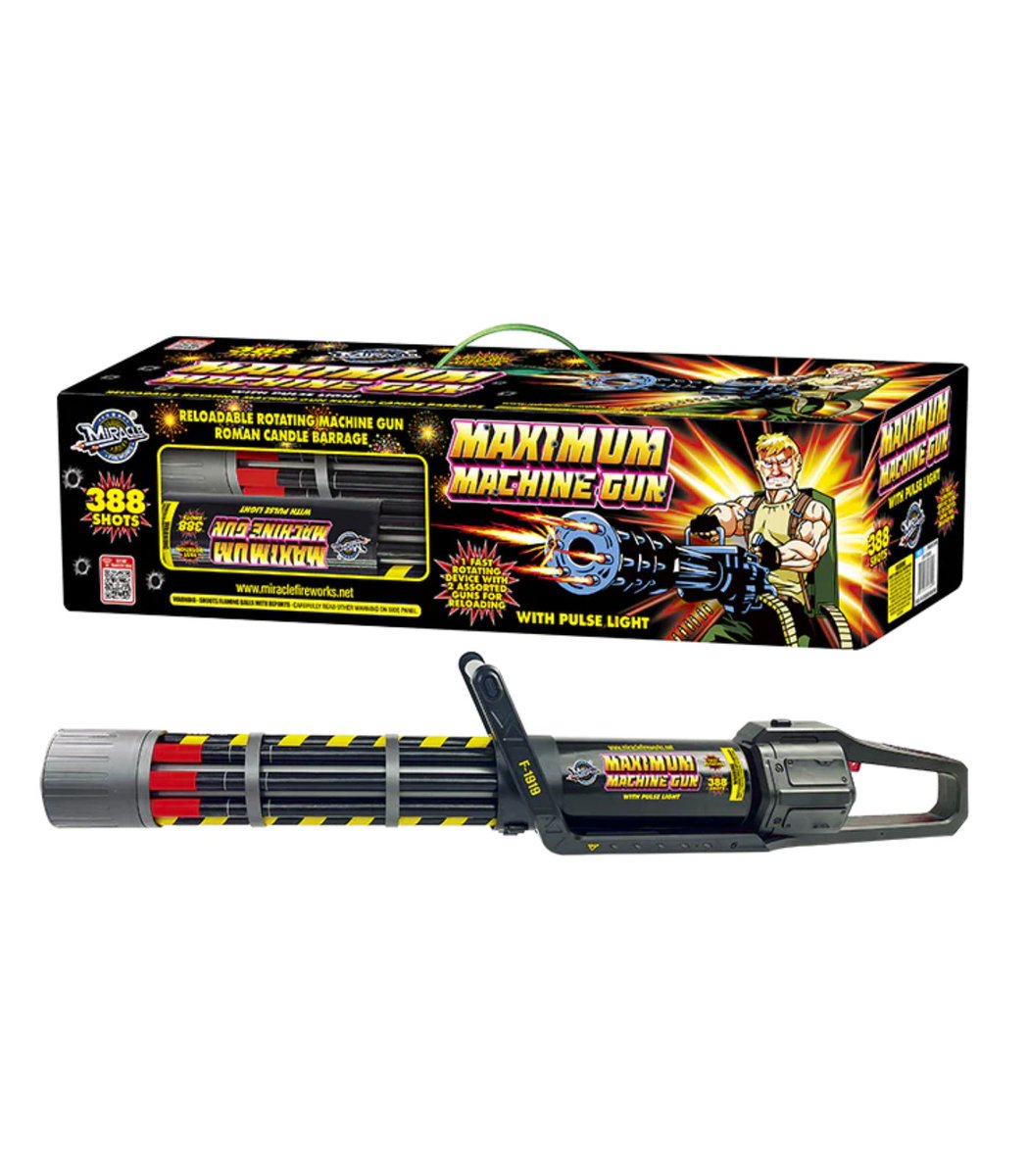Dexerto's tweet photo. A 388-shot "Maximum Machine Gun" firework is going viral just in time for America's 250th birthday

It rotates like a real machine gun, requires four AA batteries and costs $150 https://t.co/sEJLKB7ABS