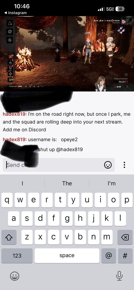 evergreens001's tweet photo. More bot comments on my friends chat.#stream #botcomments #twitchstream #baiters https://t.co/VjjyH1JaS3