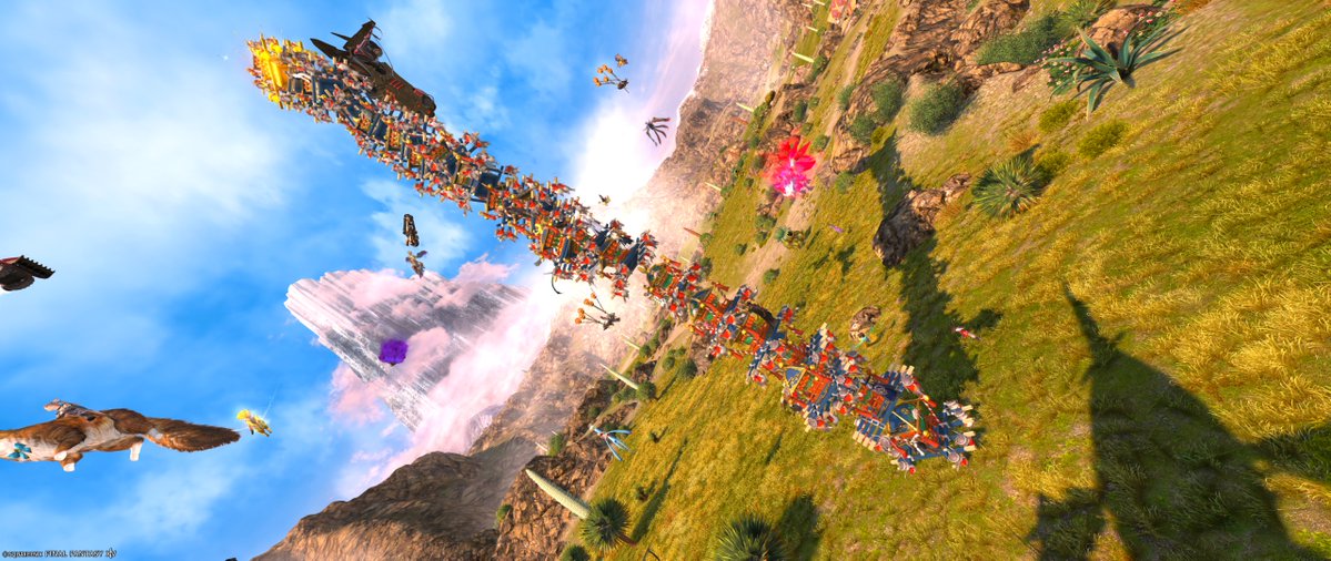 feuxa2009's tweet photo. #FF14
昨夜は念願の神輿デビューしました！
オルコ・パチャの朝日を浴びて
ワッショイ🎊ワッショイ🎊
#Belias鯖FATEツアー https://t.co/QPcnC2JR4Q