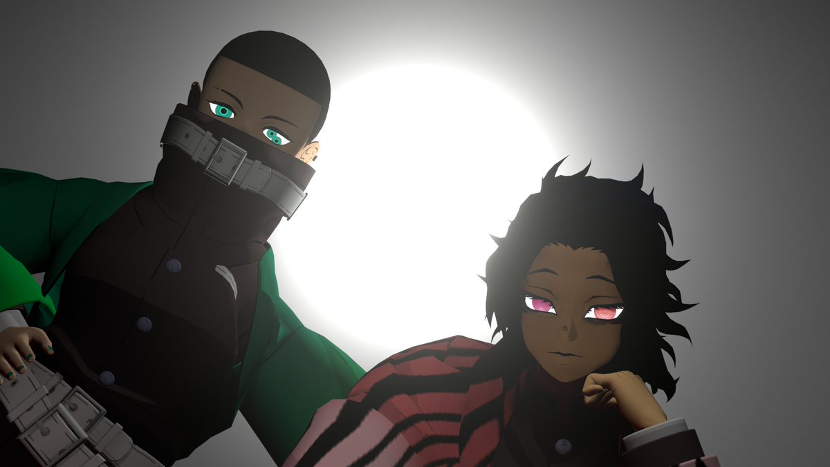 J_S0ex3's tweet photo. Just my two favorite Demon slayer ocs https://t.co/c8Jj3XyUE3