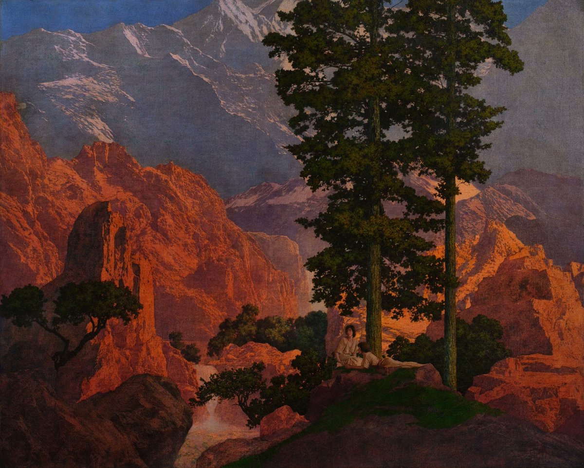parianmarble's tweet photo. Maxfield Parrish https://t.co/9j10A7AavY