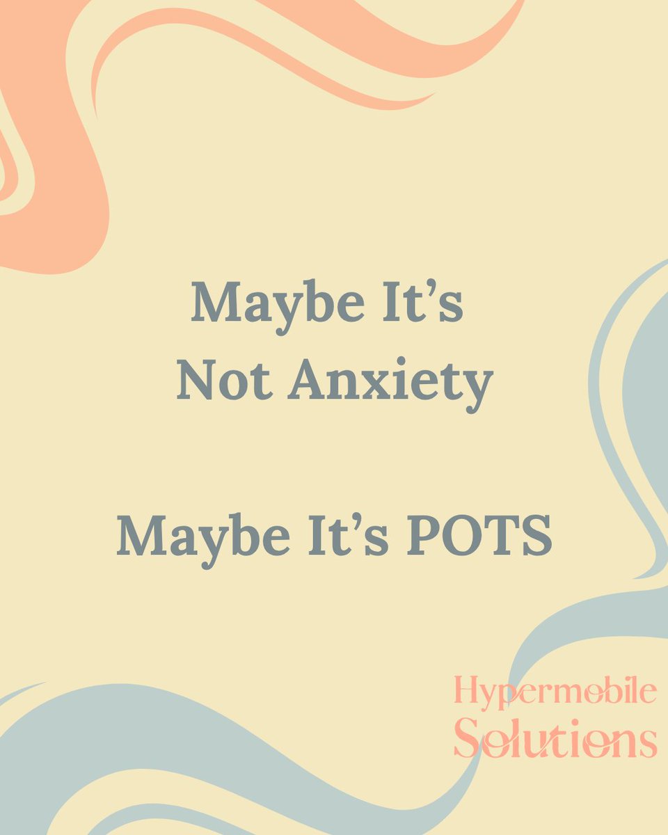 HypermobileSol's tweet photo. Have you been told it's anxiety, but something feels off?

POTS can mimic anxiety:
• Rapid heart rate
• Dizziness
• Shakiness

But POTS is often triggered by standing, heat, or dehydration

Maybe it's not anxiety 
Maybe it's autonomic dysfunction

#POTS #Dysautonomia https://t.co/CAUZQSWJcp