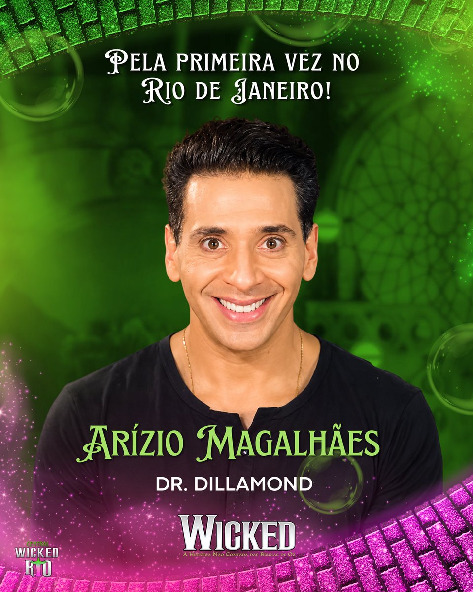 cWickedRio's tweet photo. Arízio Magalhães será Dr. Dillamond na primeira temporada de Wicked no Rio 💚✨

#wickedrio #wickedbrasil #wicked https://t.co/Je9iP9f22c