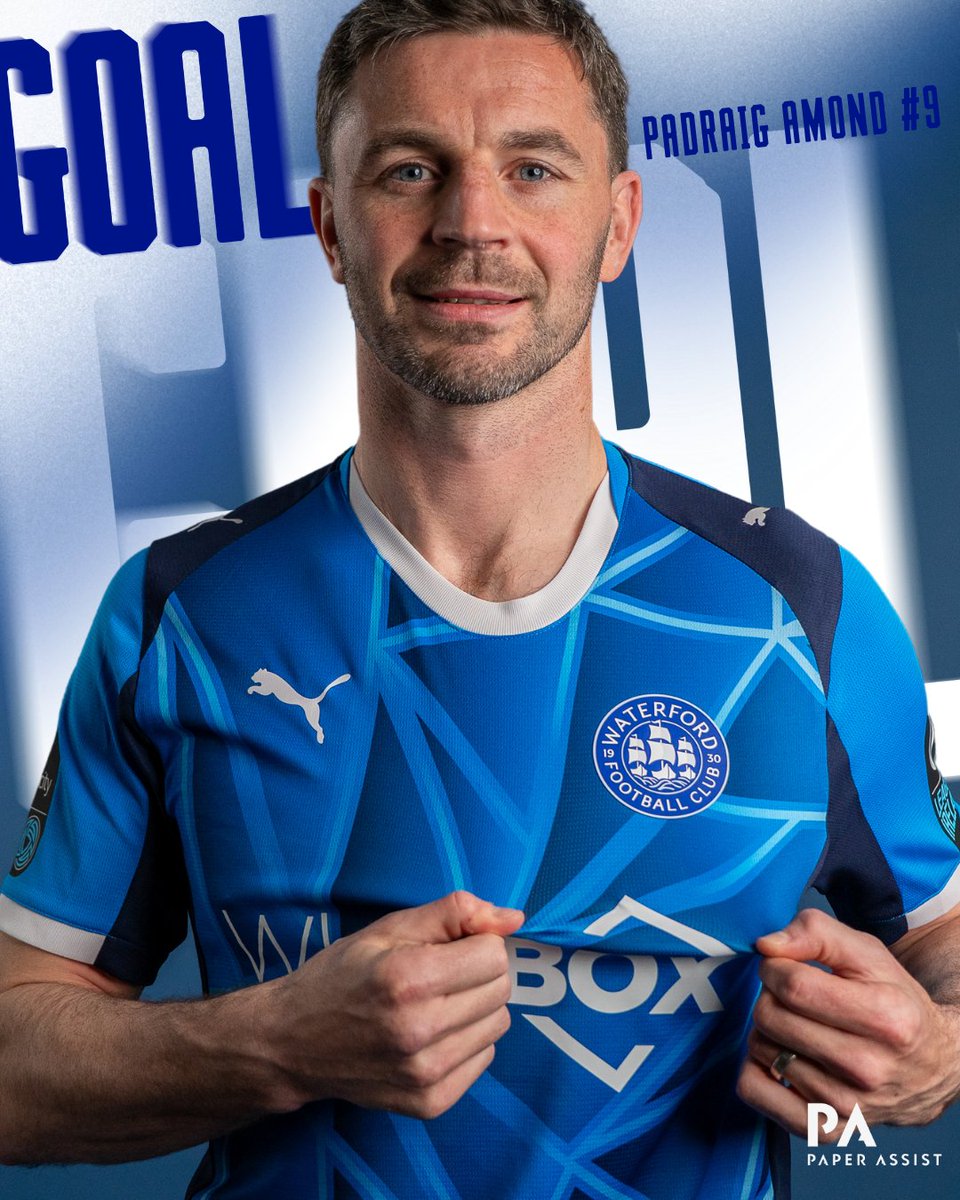 WaterfordFCie's tweet photo. 77' | GOAL BLUES! PÁDRAIG AMOND!

The skipper adds his name to the scoresheet from close range 👊

🔴 (0-3) 🔵

#WaterfordFC | @paperassist https://t.co/5VRFdG396l