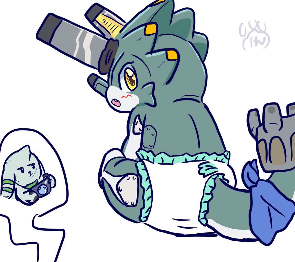 HANGYAKUNEKO's tweet photo. Having your own living piece of artillery should be an advantage, but it's difficult to use it to threaten someone if the first thing they say when they see it is "aww how cute, how old is it?" https://t.co/xMAKVGVb1E