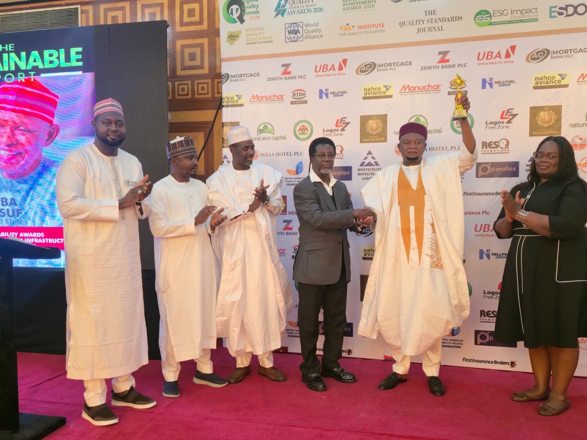babarh_'s tweet photo. In Lagos Oriental Hotel, Victoria Island today with Special Advisers Alh. Bala Muhammad Gwagwarwa, Alh. Yusuf Sharada, and Alh. Tijjani Abubakar Kaura-Goje, representing His Excellency Governor Abba Kabir Yusuf to receive the "National Sustainability Award for the Best Governor in Infrastructure Development of the Year 2026"🏆

For Kano. For the people. We keep building. The work continues.

— Abdullahi I. Ibrahim, SSA Digital Media 

#AbbaIsWorking