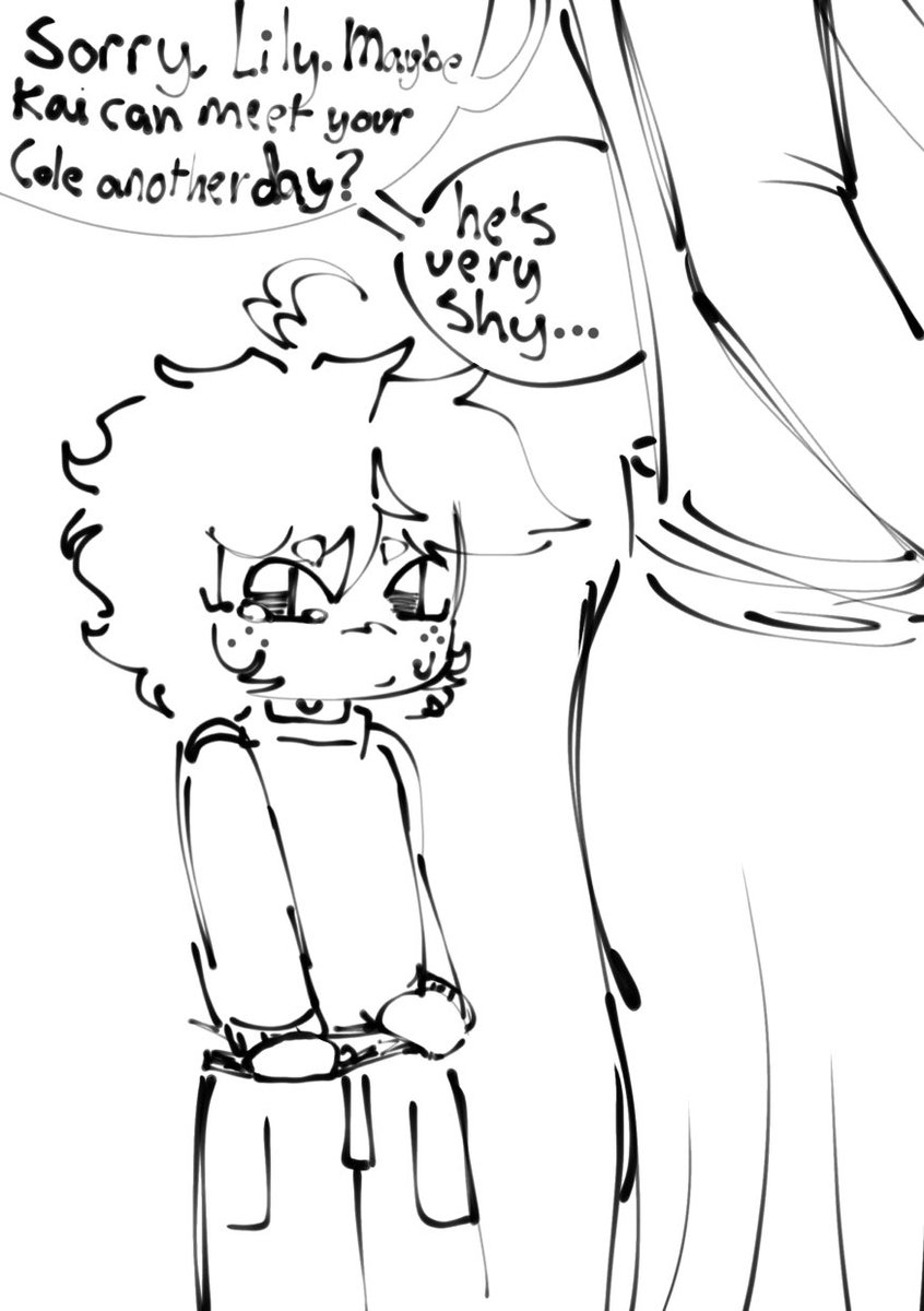 WhoIsGramer's tweet photo. I like to think Cole and Kai would’ve met when they were kids but Maya cancelled the play date because Kai was too scared to meet other kids https://t.co/YR5PvHohmE