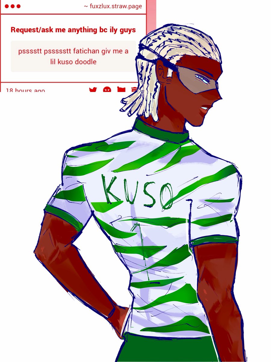 fuxzlux's tweet photo. Here’s le doodle anon #kuso #bllk https://t.co/Oo5zr0JLih