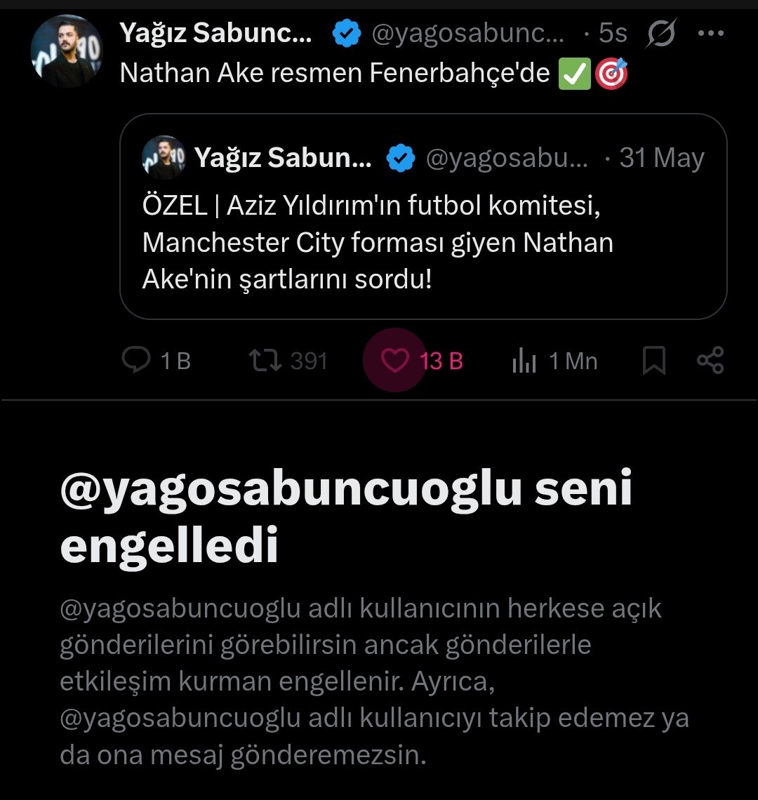 2025_torvy's tweet photo. Sizi severek takip ediyordum, block’u hak edecek ne yaptım acaba?

@yagosabuncuoglu https://t.co/ByoLNk4FF3