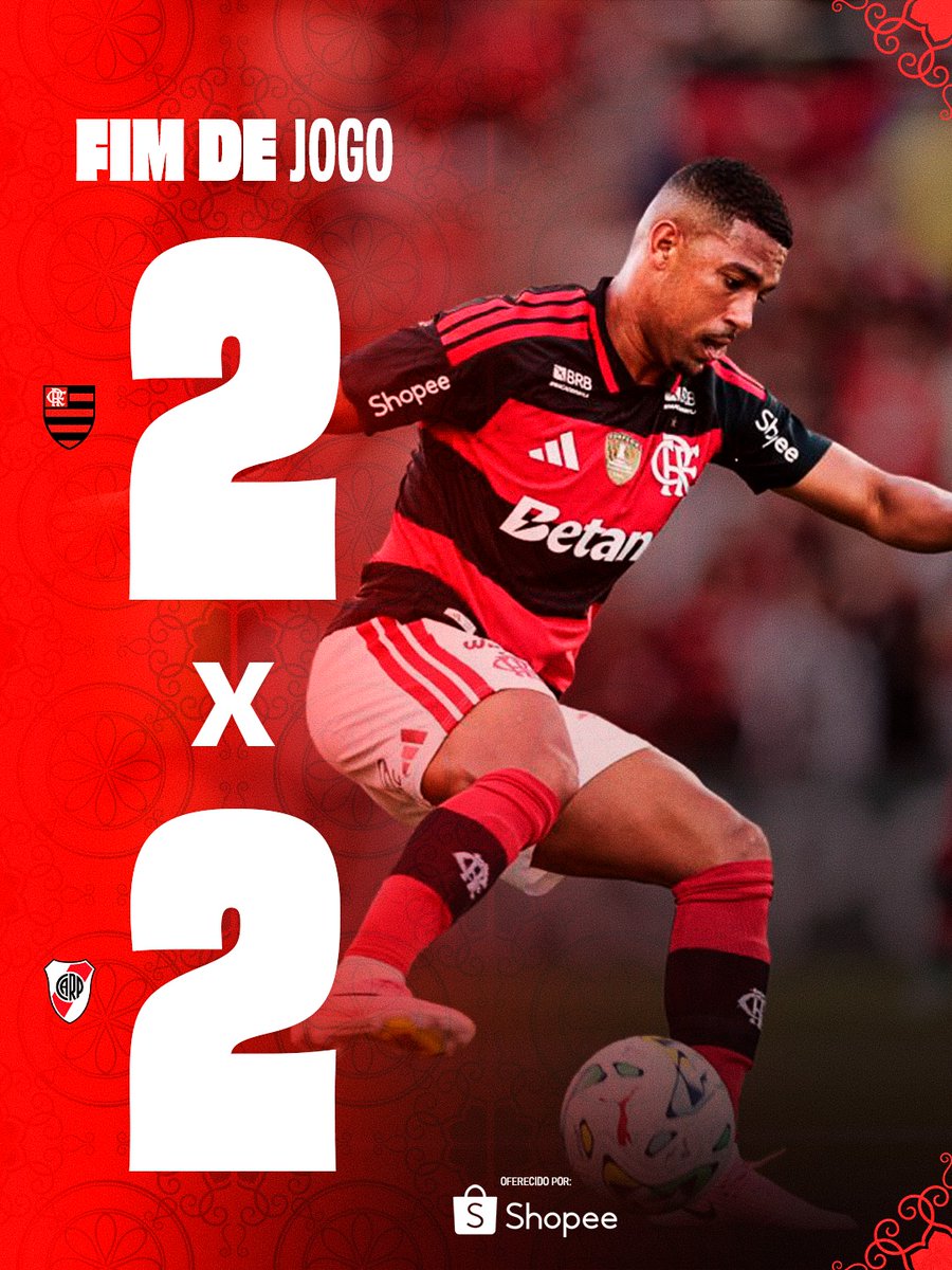 Flamengo's tweet photo. Fim de papo em Portugal! Flamengo e River ficam no empate no primeiro compromisso da Intertemporada! O Mengão volta a campo na quarta-feira, contra o Lausanne-Sport, da Suíça.

#fimdejogo https://t.co/tT0TJMEack
