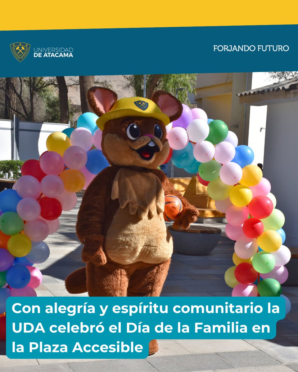 UAtacama's tweet photo. Con alegría y espíritu comunitario la UDA celebró el Día de la Familia en la Plaza Accesible

Lee la nota completa aquí: https://t.co/RWeJr2Wxtp https://t.co/SI3CcNiRho