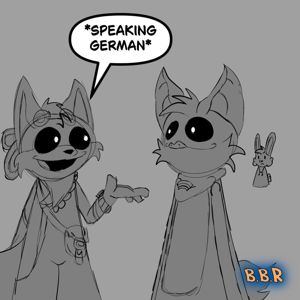 BBR_4625's tweet photo. The language barrier...
- Bookie Lown made by @BBR_4625 (aka me...)
- Wulfer made by @wulferthewolf
- Gloomy Glumbat made by @Darknetic2
#RejectedCritters #PoppyPlaytime #SmilingCritters #Wulfer #GloomyGlumbat #BookieLown https://t.co/8bxNQGrTah