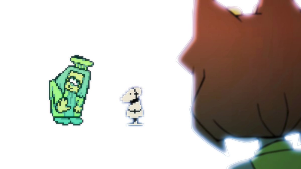 KIBBLEKITTYHERO's tweet photo. “ And last but not least ,  Green ! ”

“ Hi Green !  Our second color of the day !  I think you're related to Pink in some way ,  and I know your food is delicious !  Thanks for that cake earlier ,  by the way . ”

“ Prove to me you can help the Farcade ! ”

[ + ] https://t.co/C38qUazOVu