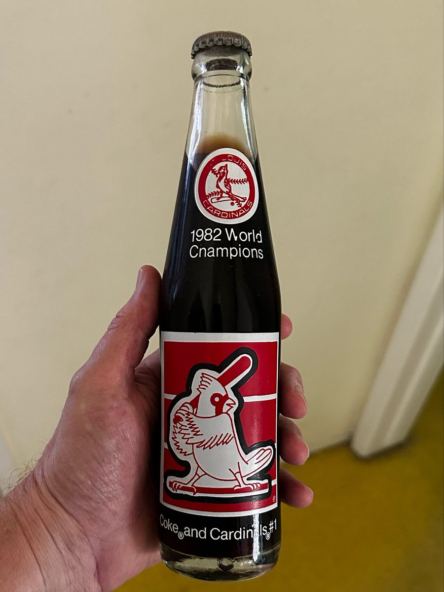 1982 World Champions St. Louis Cardinals Coke Bottle