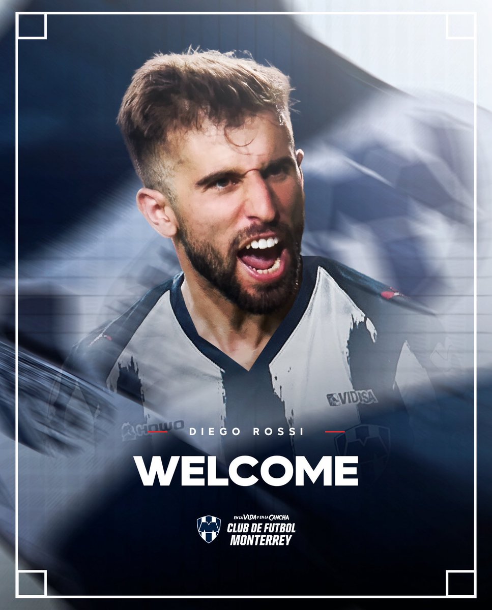 WeAreRayados's tweet photo. A champion in three countries. 🏆
133 career goals. ⚽
MLS Golden Boot winner. 👟

Uruguayan forward Diego Rossi joins Rayados, bringing his talent, experience, and versatility. 🧨

Welcome to Rayados, Diego! 🔵⚪🇺🇾 https://t.co/EsyrtfVpNW