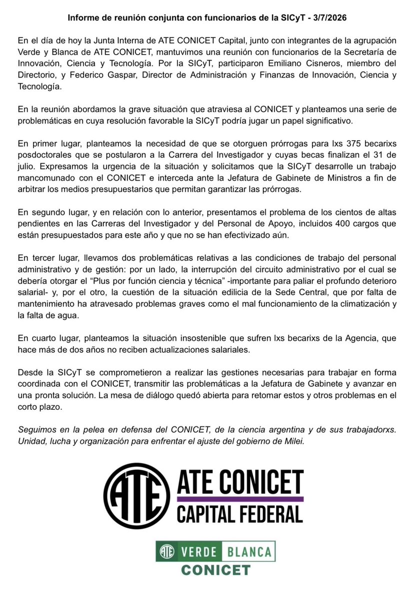 ATEConicetCABA's tweet photo. https://t.co/XWt3n3Vasc