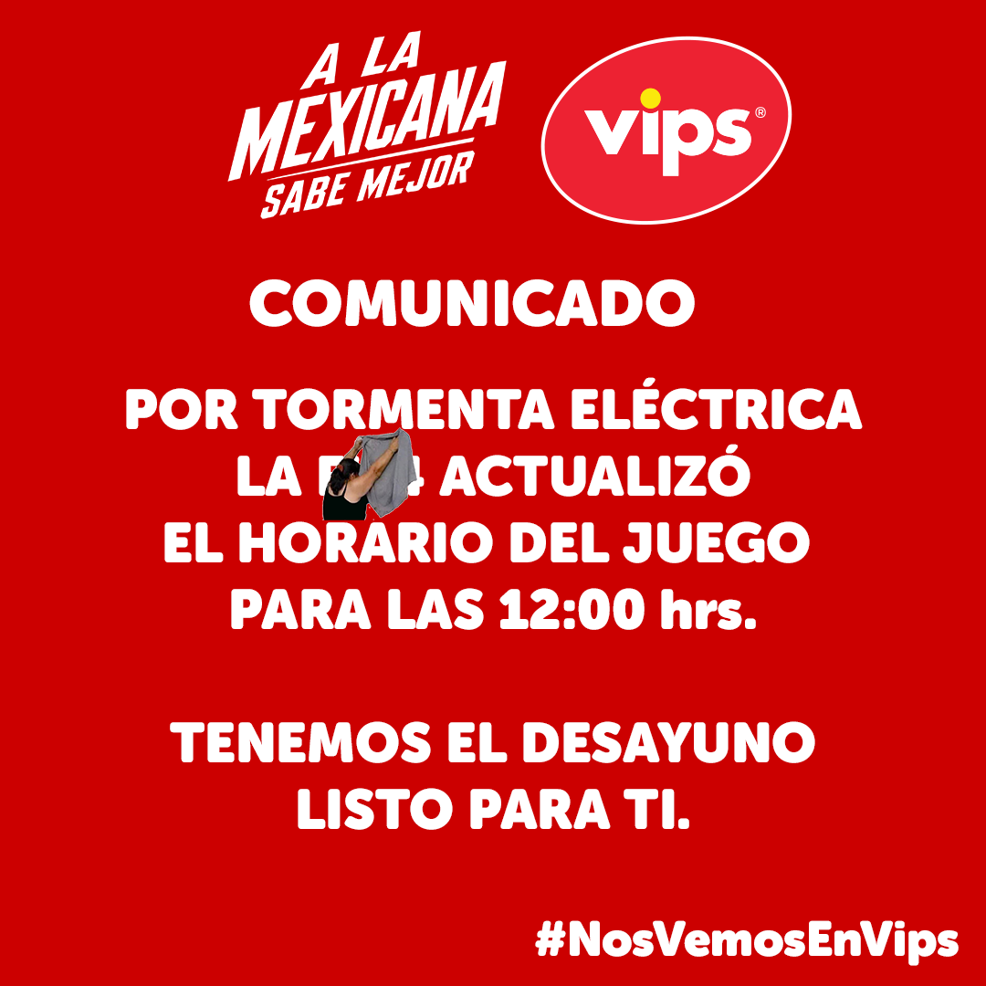 VIPS_MX's tweet photo. ⚠️ AVISO IMPORTANTE ⚠️ 
🚨 TENEMOS EL DESAYUNO LISTO 🚨
🫰🏼#NosVemosEnVips https://t.co/MgMWTN4HbK