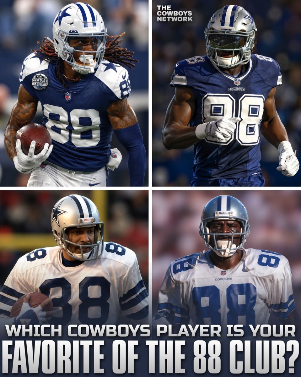 TheCowboysNet's tweet photo. Which #DallasCowboys player of the 88 Club is your favorite to wear 88? https://t.co/gaMLiylWhl