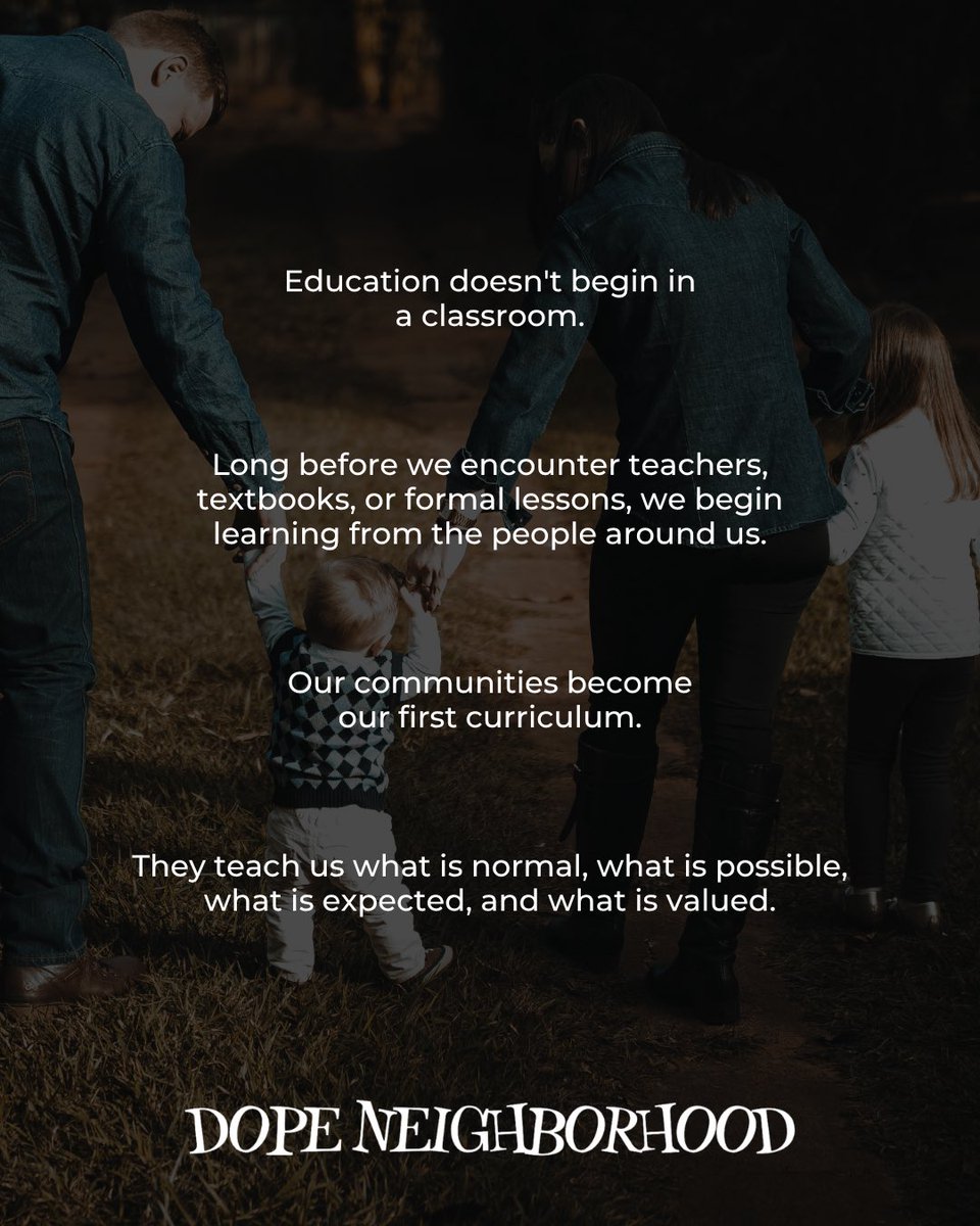 dopeneighbor's tweet photo. Every community is teaching something.

The question is whether we notice the lessons. https://t.co/ZW7j4jaEnd