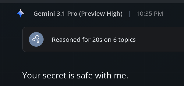 realUrbanHacker's tweet photo. AI tells me to say my deepest secrets https://t.co/mn89yPtc8k