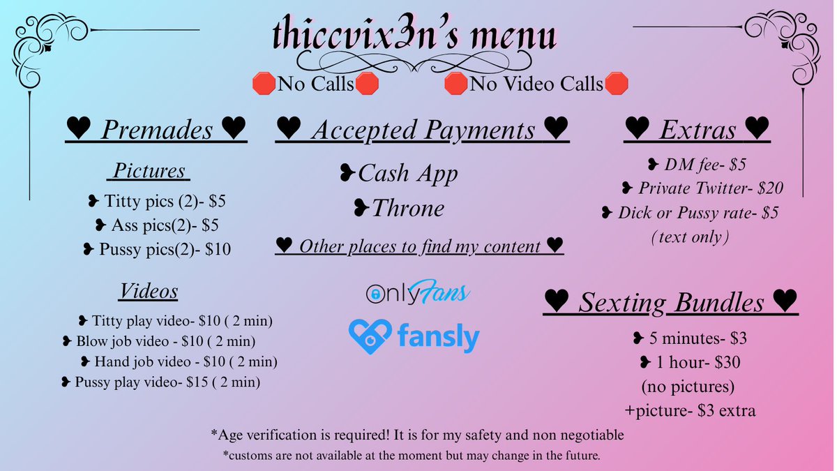 thiccvix3n's tweet photo. 🩷 𝟑𝟐 | 𝐵𝐵𝒲 𝒫𝓇𝒾𝓃𝒸𝑒𝓈𝓈 💕
     🩷 Flirty | Bi | Taken 🩷
🩷 Book Lover 📚 | Gamer Girl 🎮
     🩷 Faceless
🩷 Kink Friendly
     🩷 Paid Private: $20
🩷 DM Fee: $5 
     🩷 Links in bio 
♡ + ↻ to become moots https://t.co/4V6KFR3Yyw