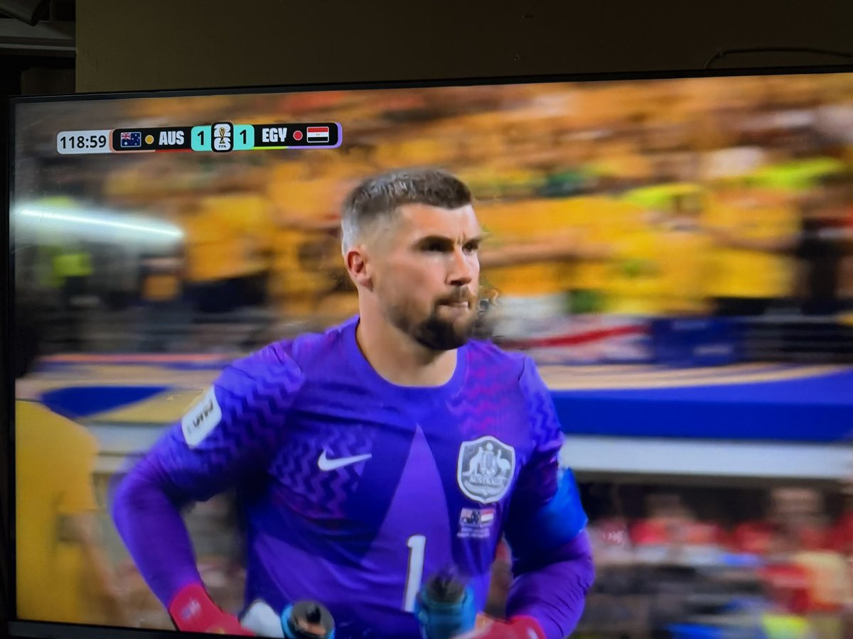 RockEnnRolla's tweet photo. #PatrickBeach made a last minute to save to send it to extra time, but has now been substituted by #MarkRyan

The #Socceroos have been lackluster in extra time but I trust they will step it up in the penalties if they can’t win in the extra time

#AustraliaVersusEgypt
#FIFAWorldCup2026M
#Australia
#Egypt