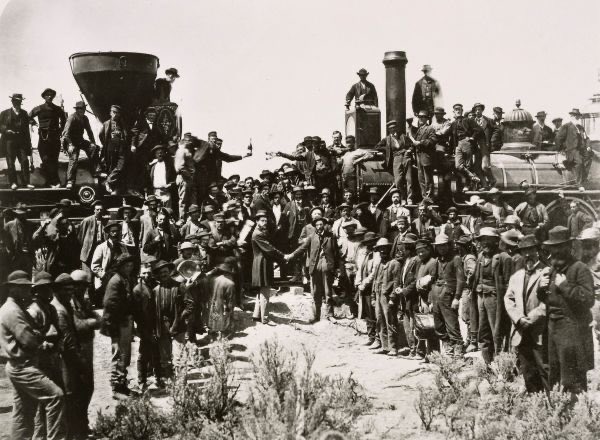 infantrydort's tweet photo. American Exceptionalism XVIII: The Transcontinental Railroad

The World Before:

Continents used to defeat nations by distance. Mountains, deserts, rivers, weather, and months of travel could make one people strangers to itself. A country might claim the map and still be too weak to hold it together.

The American Answer:

The Transcontinental Railroad drove steel through the wilderness and stitched the republic coast to coast. Irish laborers came from the east. Chinese laborers came from the west. Dynamite, sweat, snow, granite, and ambition carried the nation across terrain that had once looked unconquerable.

America did not merely cross the continent. It fastened itself to it.

The Legacy:

The railroad made the United States physically real at continental scale. Goods, people, soldiers, newspapers, letters, and ideas could move with a speed no earlier generation had imagined. The frontier did not vanish, but the old tyranny of distance was broken.

The Threat:

The enemies of this country hate the kind of ambition that builds across centuries. They inherit the rails, roads, dams, grids, and cities, then sneer at the civilization that made them possible.

The Transcontinental Railroad remains a rebuke to every small spirit that looks at a continent and sees only limits.