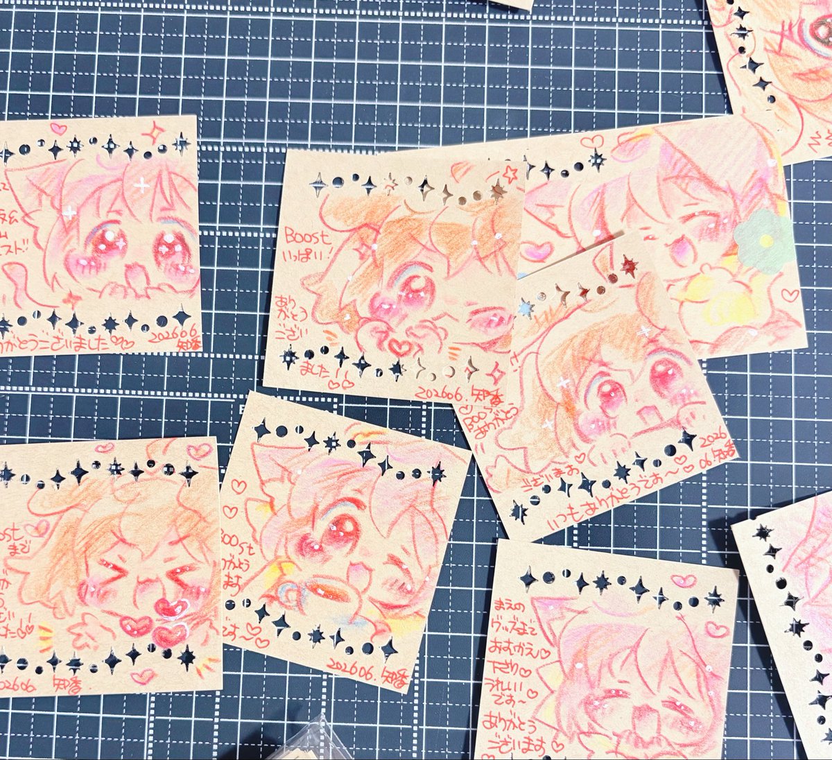 お付けしていた一部です ざかざかした絵ですが、ちょっとでも笑顔に