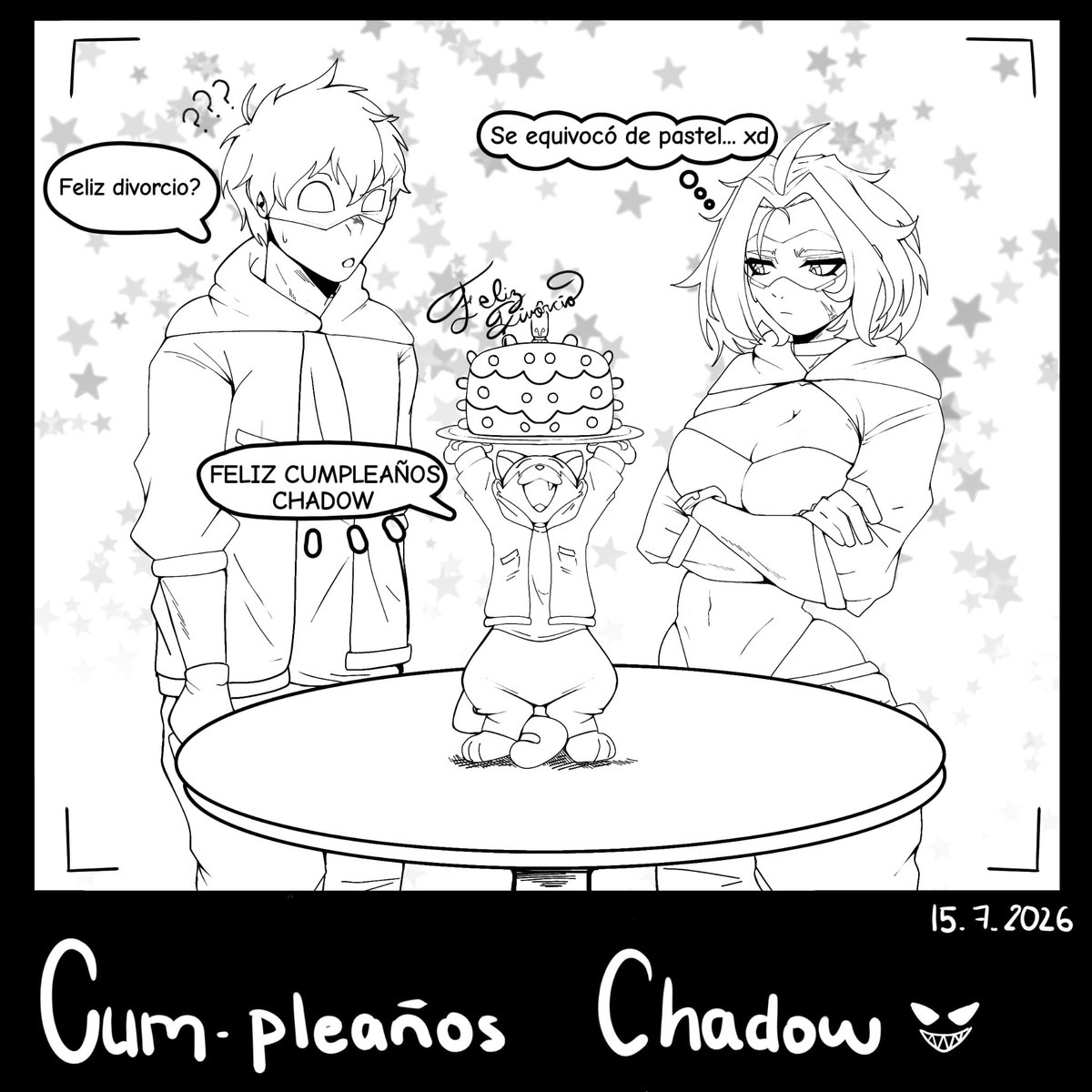 Chadowwolfer's tweet photo. El 15 de julio la creatura cumple 22 añitos pelones ,tal ves este algo desaparecido pero ese día aré un directo solo por eso
#happybirthday #vtuber #streamer #vtubermx #fyp #comic https://t.co/wqIsHidKH7