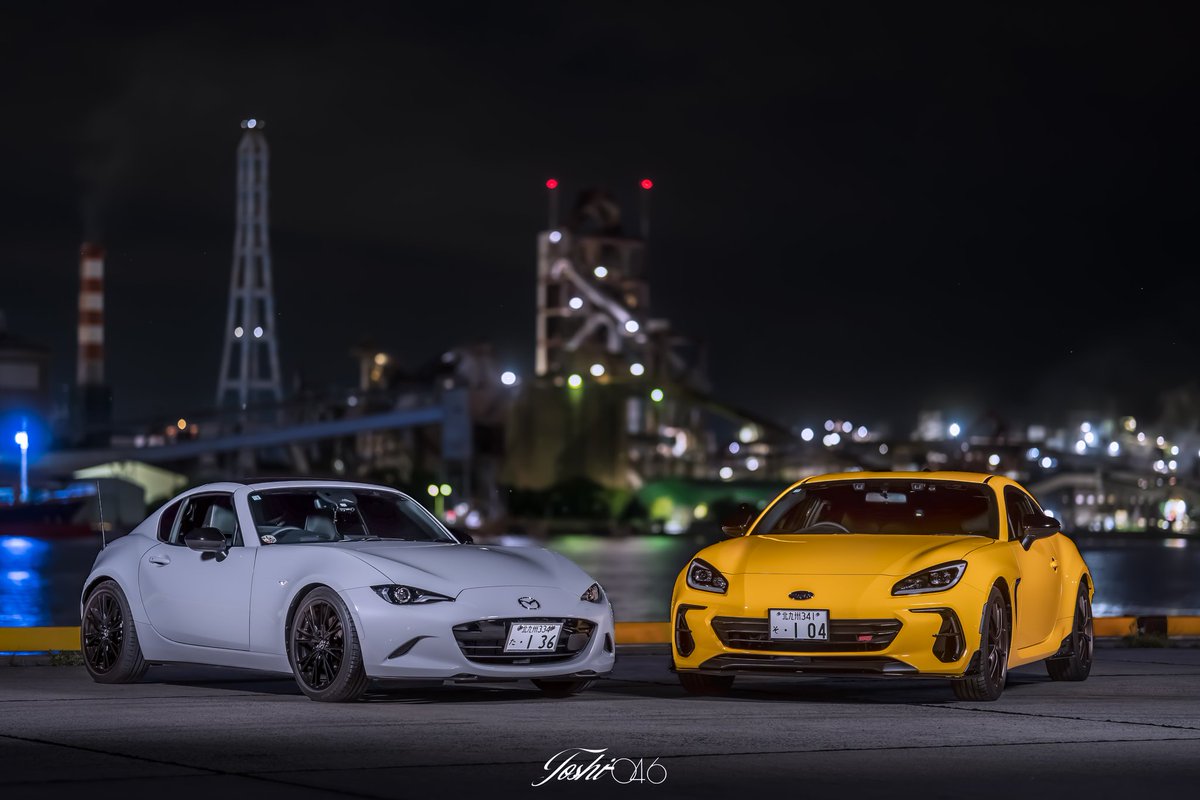 046_toshi's tweet photo. ■BRZ × ロードスターRF × 工場夜景
コラボ撮影📷✨️有り難う御座いました😊
また、次回も宜しくお願い致します✨️✨️ https://t.co/Mm6tbwQO3g
