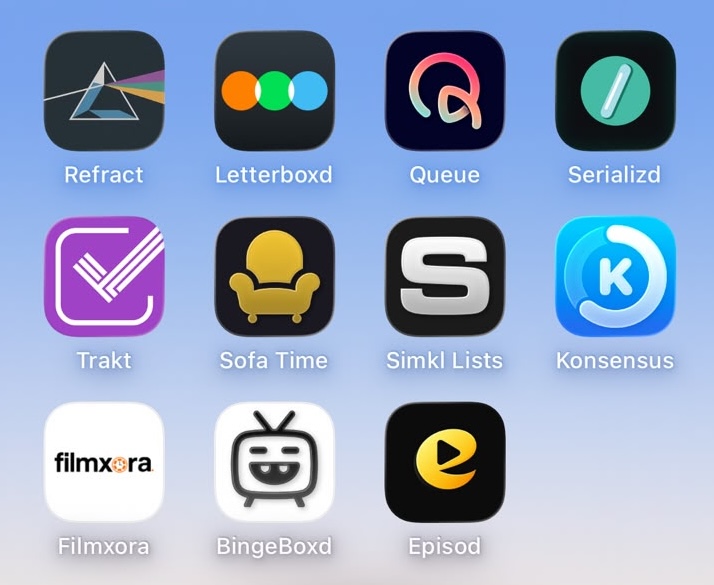 cinercin's tweet photo. Descarté algunas apps. 
Simkl- abre la versión web a cada rato
Letterboxd- solo pelis
Sofa time- no todas las funciones son gratis
Konsensus y Episod- son muy nuevas https://t.co/xGWvTwWbho