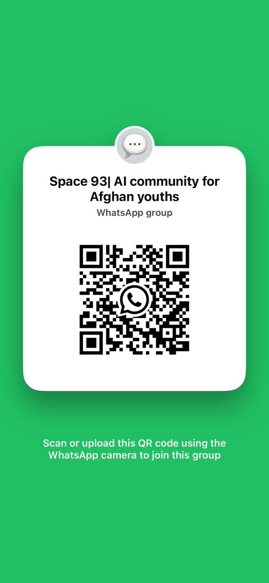 iambasitshah's tweet photo. Learn AI and shape  the Future.

Free AI trainings for Afghan youth. Join Space 93 and become part of the next generation of innovators. https://t.co/QOLMCGp694