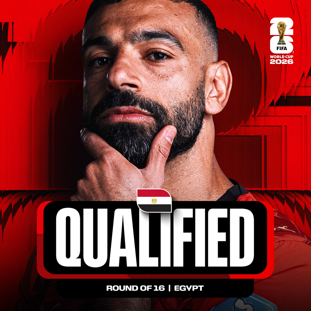 FIFAWorldCup's tweet photo. 🇪🇬 Egypt have qualified for the Round of 16!

#FIFAWorldCup