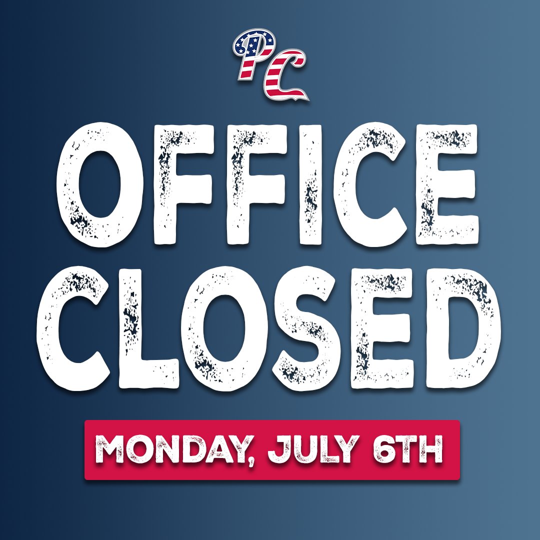 peoriachiefs's tweet photo. We’re taking a short break after the holiday weekend, office closed July 6th. Back soon! 👋 https://t.co/nEDFF4lZXL