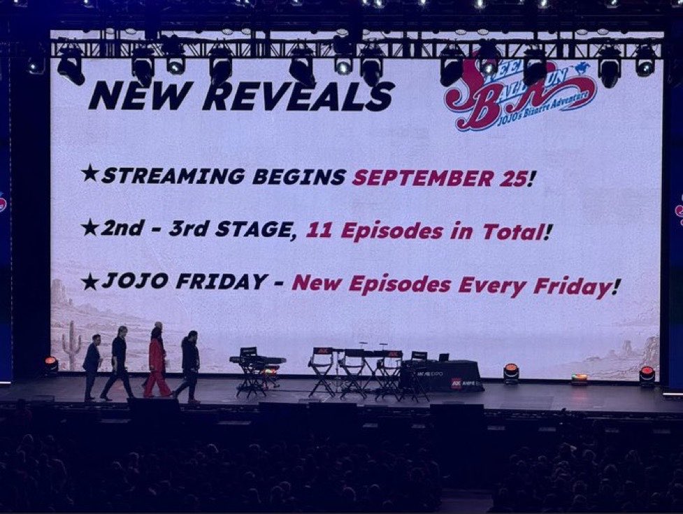 KonoYimeDa's tweet photo. Steel Ball Run reprend officiellement le 25 septembre 🐎

On sera sur l’étape 2-3 de la course : soit 11 épisodes au total

Et évidemment en format hebdo avec les JoJo Friday : un épisode chaque vendredi https://t.co/tRoNSaM5SU