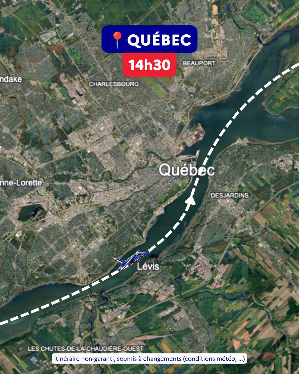 FranceQC's tweet photo. 𝐋𝐞𝐬 𝐲𝐞𝐮𝐱 𝐯𝐞𝐫𝐬 𝐥𝐞 𝐜𝐢𝐞𝐥 ! 🇫🇷✨

La @PAFofficiel survolera #Montréal et #Québec ce dimanche 5 juillet !

📍 Montréal – 14h15
📍 Québec – 14h30 https://t.co/lHMZt1l4h2