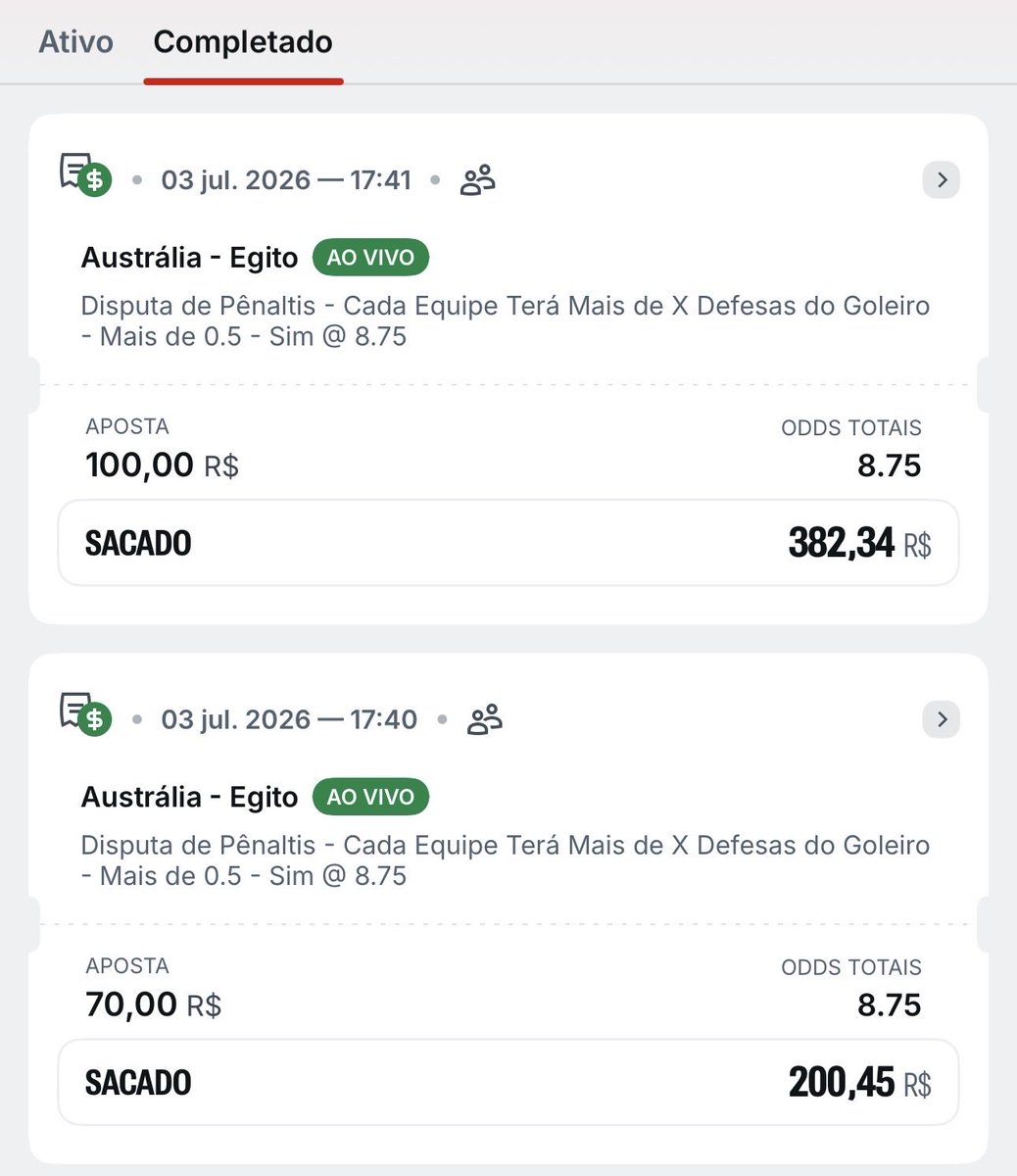 juliaomancini's tweet photo. @cabreloatips E essa aqui 😂😂😂😂 erraram e deram odd 8.75, depois de 3 minutos dei esse cash https://t.co/grOsJKS6xR