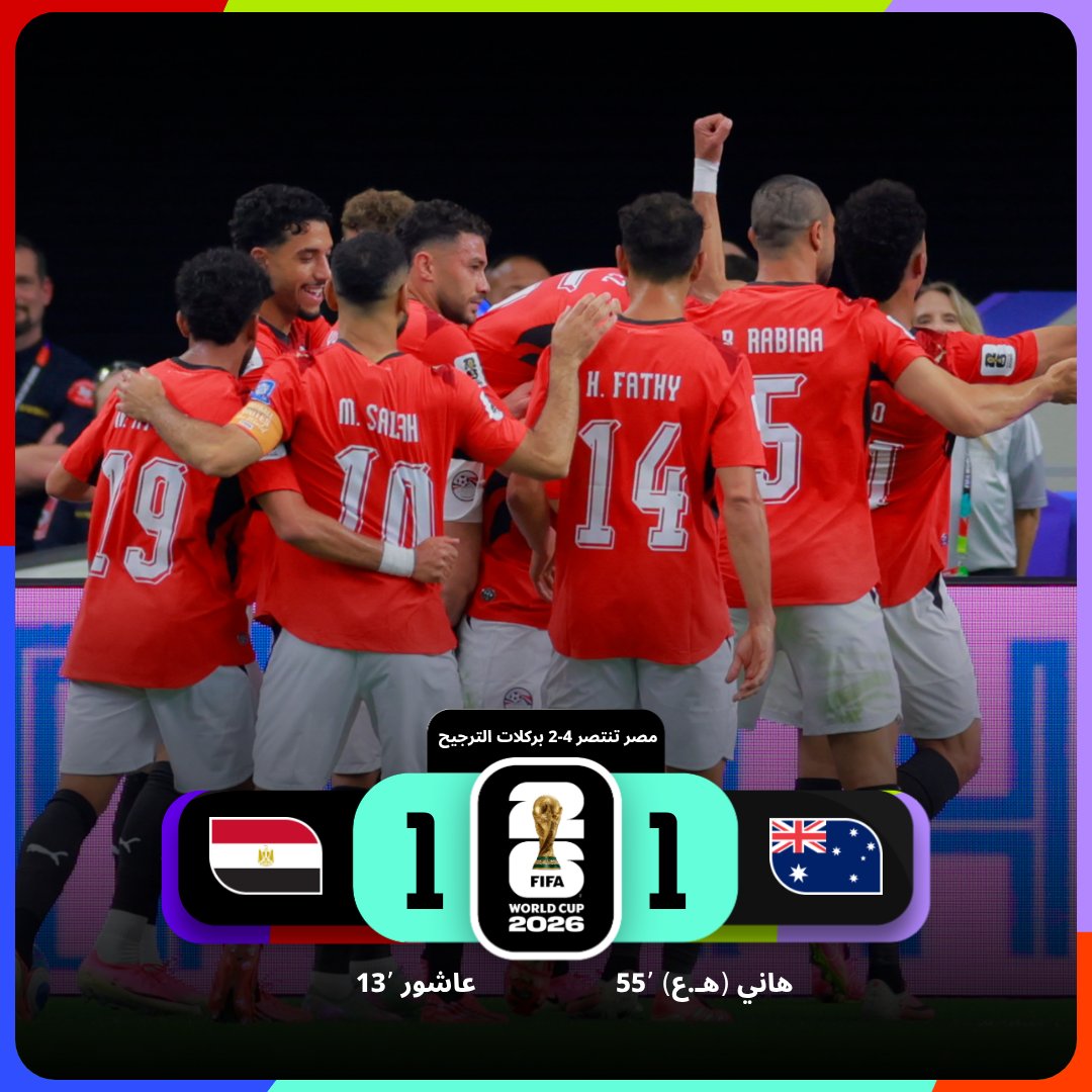 fifaworldcup_ar's tweet photo. الفراعنة يواصلون كتابة المجد 🇪🇬

#FIFAWorldCup