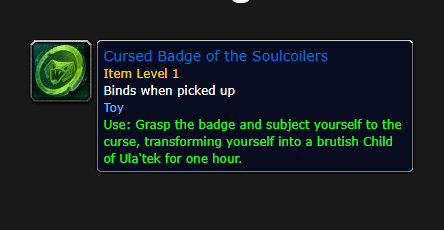 dalaran_rogue's tweet photo. new toy that turns you into a snake
but we can't have playable sethrak? https://t.co/BGgqGXYmQ8