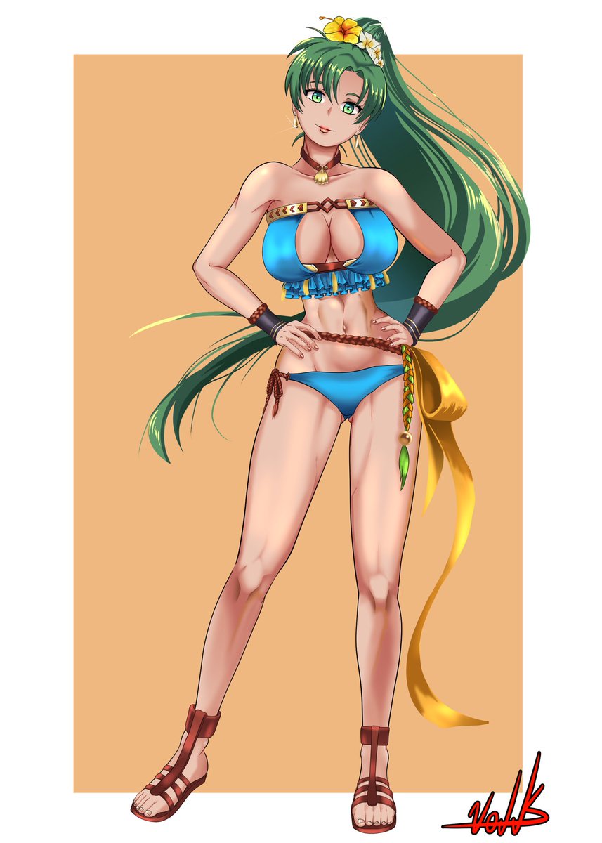 LeVolko's tweet photo. I draw Summer Lyn because Summer hope you like it 

#feh #Lyn #fireemblem https://t.co/qNaWZCEBuq