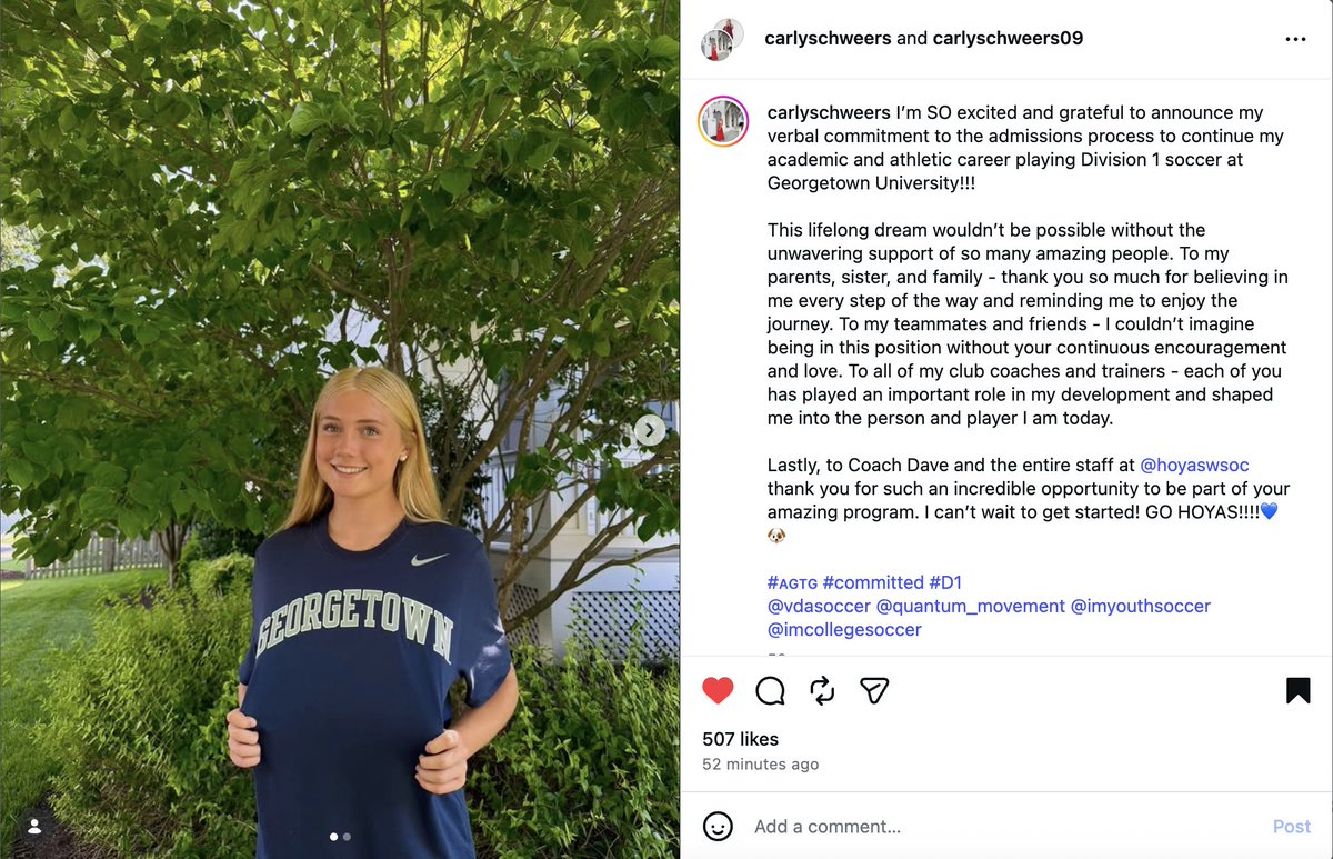 ImYouthSoccer's tweet photo. 🚨 Division 1 Bound: Another Class of 2028 standout is officially off the board!! Huge congratulations and good luck🍀!!

It is a myth that high academic D1 schools recruit on a slower timeline. 

Recruiting is moving VERY fast so far this year as important to realize the changing dynamics and adjust accordingly. 👀

#ecnl #womenssoccer #ncaasoccer #collegesoccer