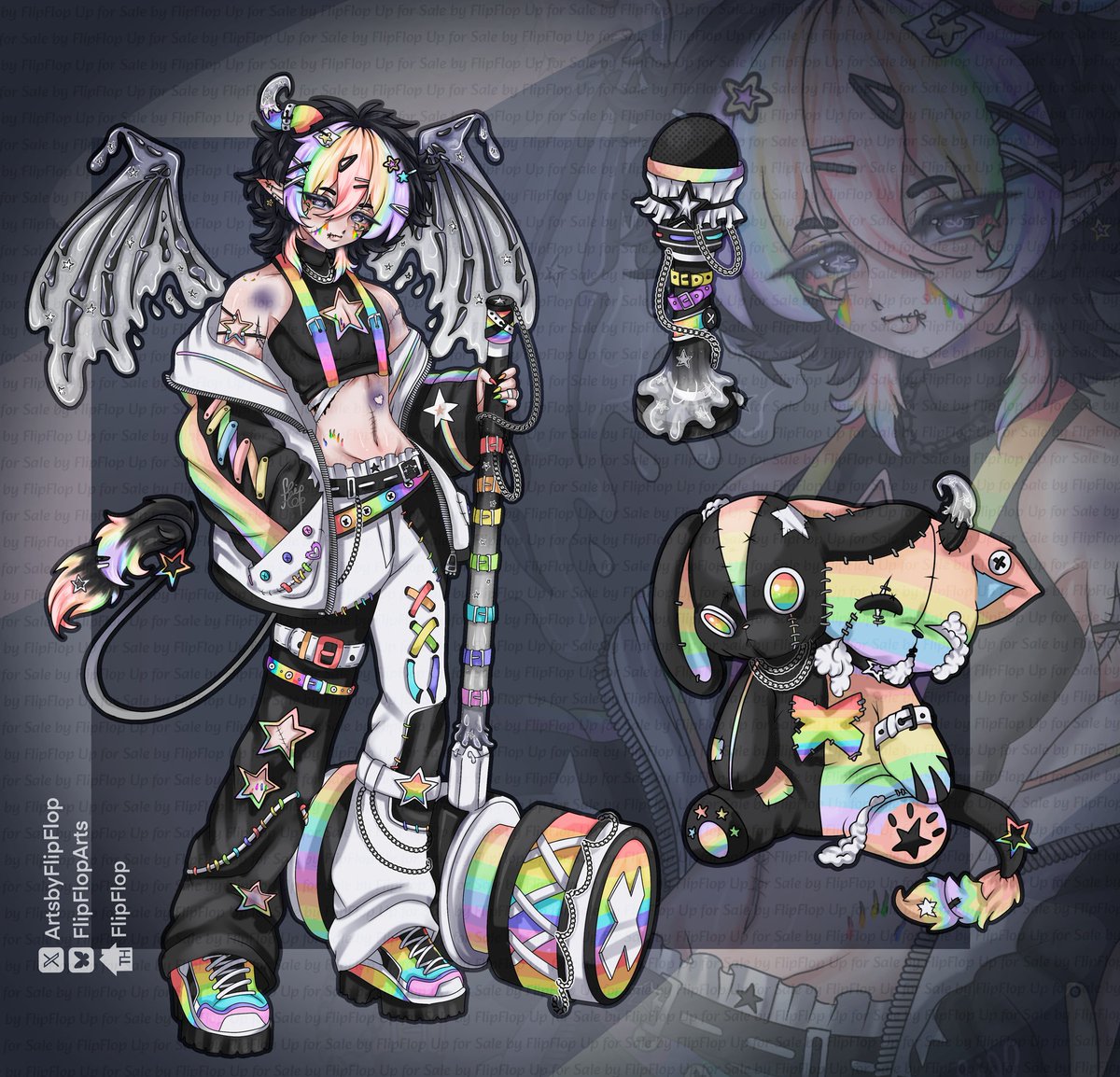 ArtsbyFlipFlop's tweet photo. Killer Idolz #Adoptables
Details in comments!!
Note the auction starts tmrw at 10:30am EST but wanted to give yall a sneak peak <33
#vrmodel #artistonX #smallartist https://t.co/aKmfeA0H0h