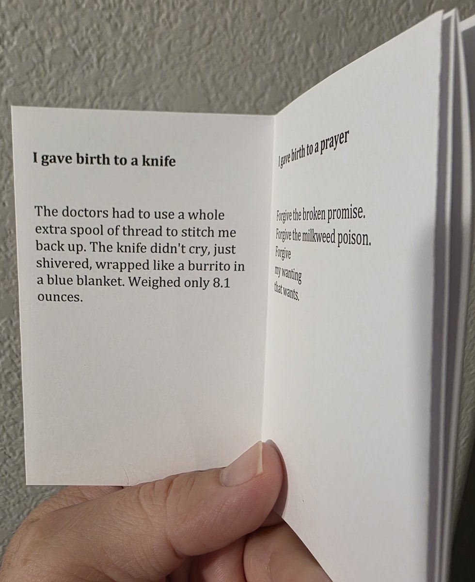 ShawnteOrion's tweet photo. Fyi @rinkydinkpress is open for submissions this month. Our calls aren't as fleeting as @havehadhavehad but we have a few authors in common like @EZhang77 so if you have a cohesive group of 5 or 6 micro-pieces that would fit on these tiny zine pages: https://t.co/s5AuIklVNv https://t.co/prKnb4CC8Y