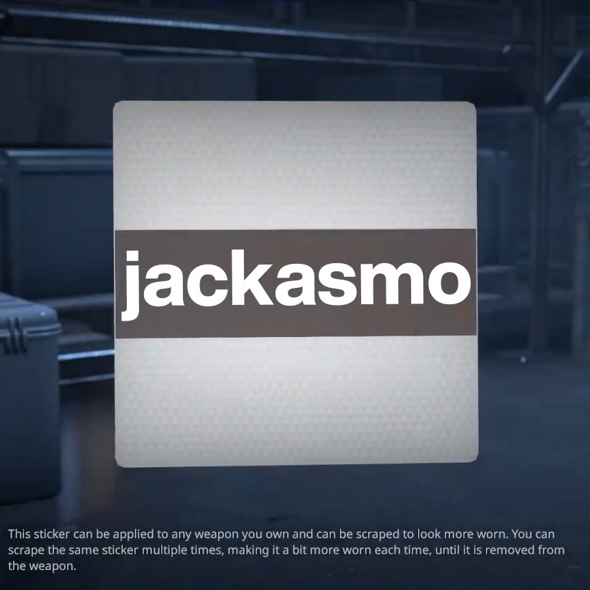 FNATICCS2's tweet photo. no way they added a new jackasmo sticker https://t.co/OGkFM1rK5v