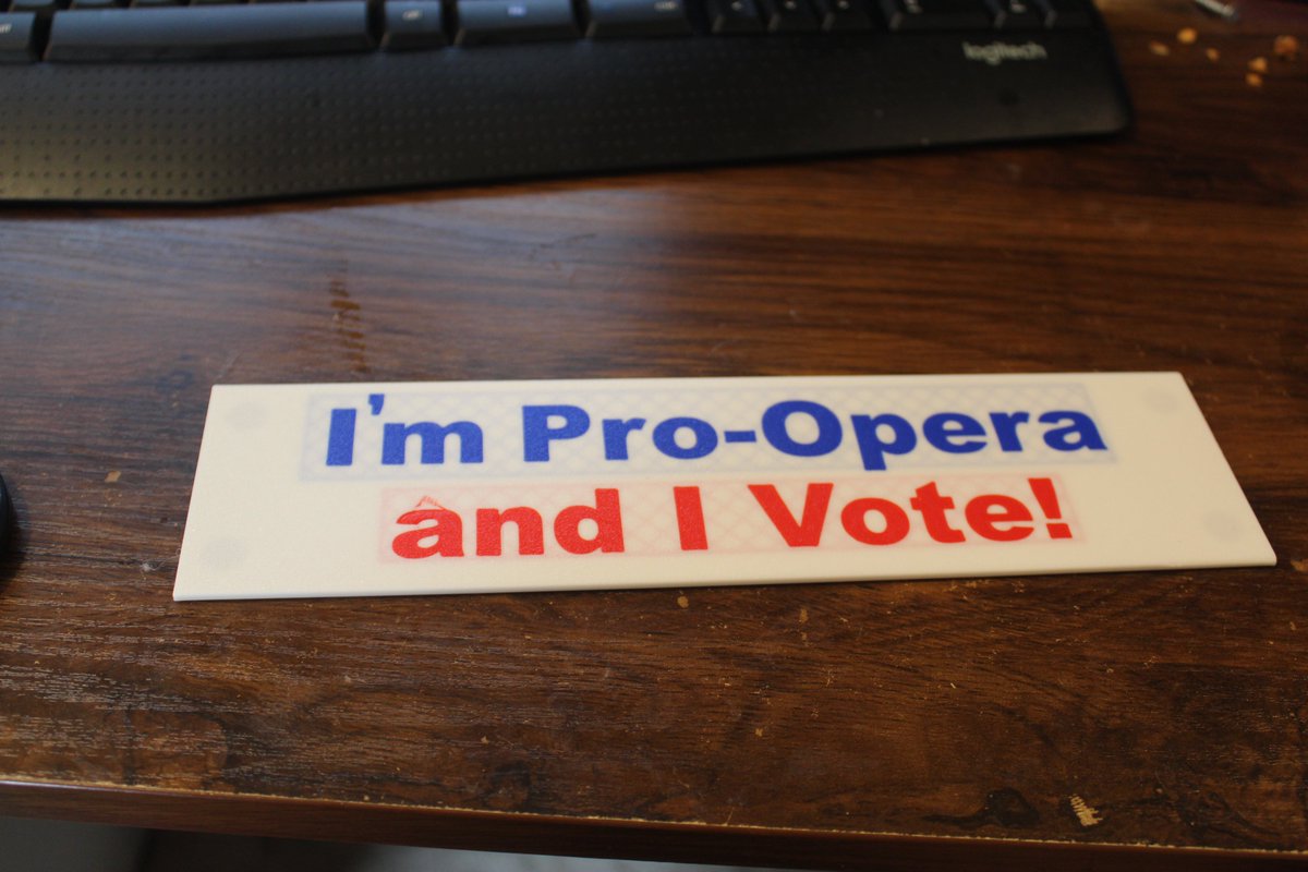 modelsbytony's tweet photo. Confession: I'm a huge fan of the show Frasier. Thought I'd make myself a funny, 3D printed bumper "sticker" (attached with magnets). Didn't expect the infill to show through, but I think it's funny :) https://t.co/YQMEoD6TTA