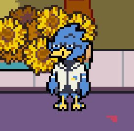 NiceAsLice's tweet photo. I keep imagining Berdly standing in the middle of that festival like how spinel stood in the garden and it’s both breaking my heart and making me laugh my ass off I’m sorry https://t.co/PVk3xIqlIB