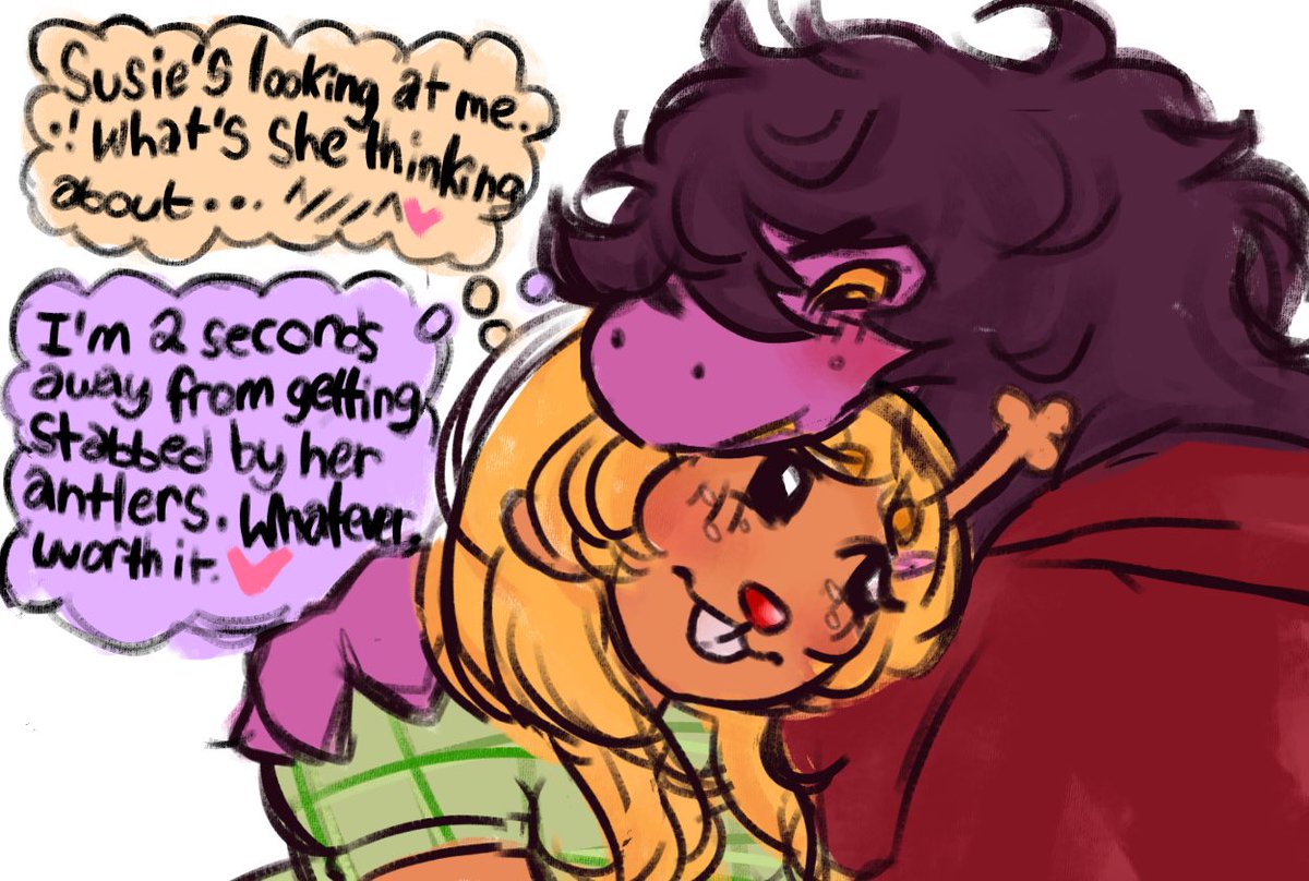 suselledavekat's tweet photo. ok reup Cuz i got embarrassed #suselle #deltarune https://t.co/A7HNzDisia