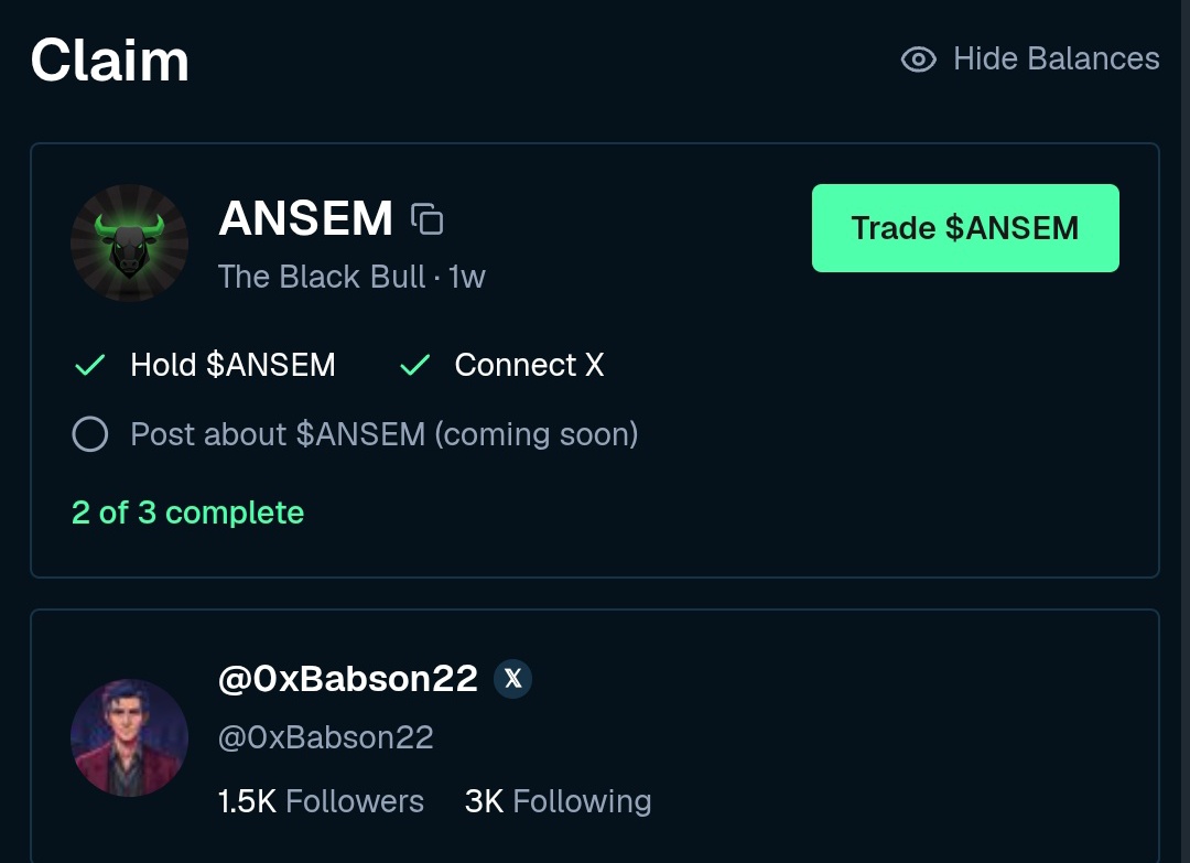 0xBabson22's tweet photo. ICYMI: Stay positioned for JOIN ANSEM campaign on @BullpenFi 

- Visit https://t.co/YY6CmaxxST
- Connect your X account
- Hold $ANSEM
- Make engaging tweets about ANSEM

Don't sit on the sidelines of the move up! https://t.co/LGbfcryZDH
