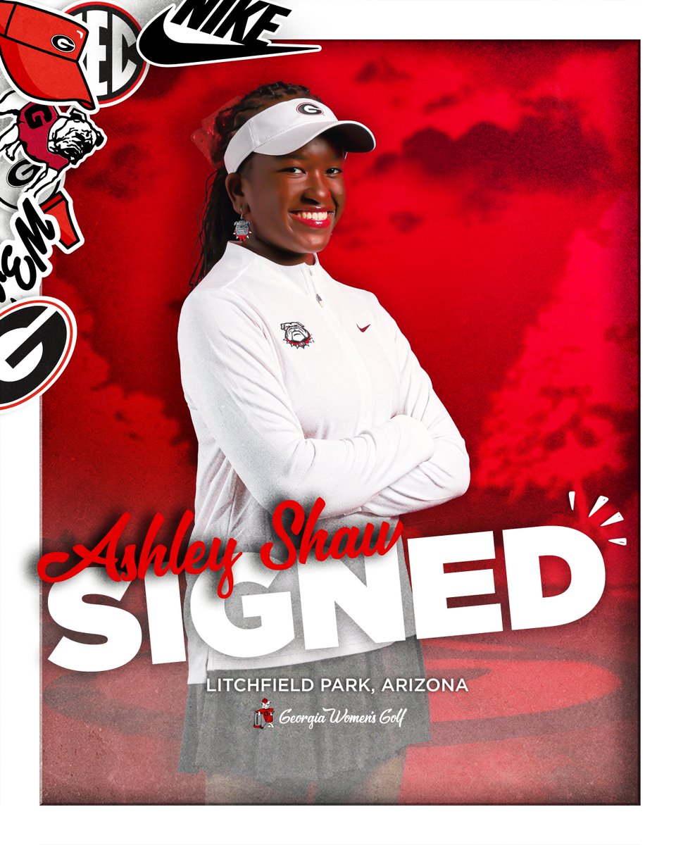 UGAWomensGolf's tweet photo. 🚨 Next Great Dawg Alert! 🚨

Ashley Shaw is coming in Athens ... this fall!

🔗 https://t.co/6ACUYe7FXo

🔴⚫️⛳️ #GoDawgs https://t.co/8Lrs1uxvTC